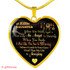 To My Daughter Luxury Necklace:  Best Gift For Daughter, Birthday Gift For Daughter, Amazing Necklace For Daughter 332DAG