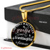 To My Granddaughter Luxury Necklace: Grandchildren And Grandparents Necklace, Birthday Gifts For Granddaughter, Amazing Granddaughter Necklace, "The Love A Between Grandpa And Granddaughter Is Forever"432GDAS
