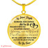 To My Beautiful Daughter Luxury Necklace:  Birthday Gift For Daughter, Amazing Necklace "Love You Forever"495DAO