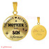To My Son Luxury Necklace: Son And Mother Necklace "The Love A Between Son And Mother Is Forever"446SO