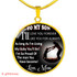 To My Son Luxury Necklace: Idea Gift For Him, Best Gift For Son From Mom, Son And Mom Necklace "I Will Love You Forever, I Will Like You For Always"394SS