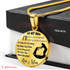 To My Son Luxury Necklace: Idea Gift For Him, Best Gift For Son From Mom, Son And Mom Necklace "I Will Love You Forever, I Will Like You For Always"393SO