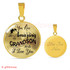 To My Grandson Luxury Necklace: Idea Gift For Grandson On Birthday, "You Are Amazing Grandson And I Love You"300GSO