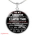 To My Grandson Luxury Necklace: Idea Gift For Grandson On Birthday " Never Forget That I Love You"