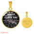 To My Grandson Luxury Necklace: Idea Gift For Grandson On Birthday " Never Forget That I Love You"