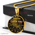 To My Grandson Luxury Necklace: Idea Gift For Grandson On Birthday " Never Forget That I Love You"