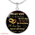 To My Wife Luxury Necklace: Husband And Wife Necklace, Birthday Gifts For Wife, Birthday Gifts For Her, Necklace For Wife Gifts 217WG