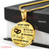 To My Wife Luxury Necklace: Husband And Wife Necklace, Birthday Gifts For Wife, Birthday Gifts For Her, Necklace For Wife Gifts 217WO