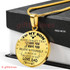 To My Son Luxury Necklace: Idea Gift For Son On Birthday " Never Forget That I Love You"203SO