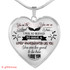 To My Granddaughter Luxury Necklace: "You Are The Angel, You Are So True, I Feel So Blessed, To Have A Lovely Daughter Like You, You Are Too Good To Be True"� 526GDASO