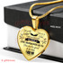 To My Granddaughter Luxury Necklace: "You Are The Angel, You Are So True, I Feel So Blessed, To Have A Lovely Daughter Like You, You Are Too Good To Be True"� 526GDASO