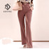2020 Autumn New Korean Office Lady OL Flare Pants Elegant Casual Wide Leg Female High Waist Trousers B08403