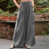 Plus Size Women's Wide Leg Pants ZANZEA Casual Elastic Waist Long Pantalon Palazzo Fashion Summer Trousers Female Solid Turnip