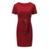 MIOFAR Sexy Pencil Dress Women Fashion Short Sleeve O-Neck Package Hip Bodycon Dress Slim Party Mini Dresses Summer Casual