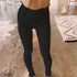 Women High waist Ruffles Leggings Slim Stretch Pencil Pants Female Elegant Casual Trousers Ribbed Knitted Leggings