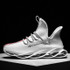 Men's Running Shoes Waterproof Leather Sneakers Unique Blade Sole High-quality Cushioning Outdoor Athletic Jogging Sport Shoes