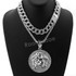 Hip Hop Quavo MEDUSA Miami Cuban Choker Tennis Chain Necklace L10
