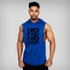 Brand Gyms Clothing Men's Hooded Tank Top Cotton Sleeveless Workout Sportswear