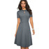 Modest Church Dresses, Modest Dress with Sleeves in Gray or Black, LDS Modest Dresses