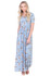 Modest Dresses: Miranda Floral Print Modest Maxi Dress with Sleeves