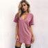 Women Summer T-Shirt Loose Short Sleeve TShirts Sexy V-Neck Cotton Tee Shirt
