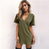 Women Summer T-Shirt Loose Short Sleeve TShirts Sexy V-Neck Cotton Tee Shirt