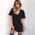 Women Summer T-Shirt Loose Short Sleeve TShirts Sexy V-Neck Cotton Tee Shirt