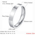 316L stainless steel silver Women 4mm 6mm Male couple rings