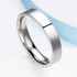 316L stainless steel silver Women 4mm 6mm Male couple rings
