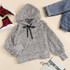 Grey Fluffy Hoodie Faux Fur Women Sweatshirts