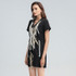 Drawstring V-Neck mini dress