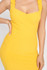 LIZZY Ribbed Knit Mini Dress in Yellow