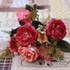Peony DIY Party Decoration Vintage Silk Artificial Flowers Small Rose Wedding Fake Flowers Festival Supplies Home Decor Bouquet