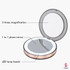 LED Lighted Vanity Travel Makeup Mirror Foldable Compact USB Charging Cosmetic Makeup Mirror Light Beauty Tools