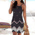 Halter Neck Boho Print Sleeveless Mini Beachwear Sundress