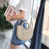 Handmade Half-Round Rattan Woven Straw Bag