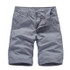 Cargo Shorts Summer Casual Cotton  Solid Color Knee Length