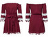 Off Shoulder Sexy Vintage Patchwork Dress