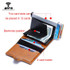 Credit Card Holder Wallet Leather Metal Aluminum Business Bank Card Case CreditCard Cardholder