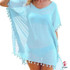 Chiffon Tassels Beach Wear Women Swimsuit Cover Up Swimwear Bathing Suits Summer Mini Dress