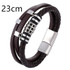 Men's Braided Leather & Stainless Steel Bracelet
