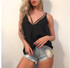 Casual Keep My Secrets Sexy Deep V neck Solid Color Top