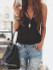 Casual Keep My Secrets Sexy Deep V neck Solid Color Top