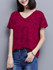 Casual Loose V-Neck Short Sleeve T-Shirt