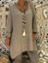New Khaki Long Sleeve Casual Sweet Going out Pullover Sweater