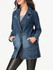 Casual Lapel Single Breasted Denim Coat