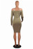 Bodycon Bandage Evening Cocktail Party Dress Women Off the Shoulder Long Sleeve Sexy Dress