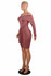 Bodycon Bandage Evening Cocktail Party Dress Women Off the Shoulder Long Sleeve Sexy Dress