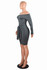 Bodycon Bandage Evening Cocktail Party Dress Women Off the Shoulder Long Sleeve Sexy Dress