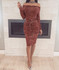 Bodycon Bandage Evening Cocktail Party Dress Women Off the Shoulder Long Sleeve Sexy Dress